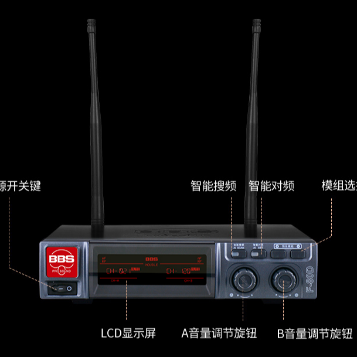 BBS娛樂話筒 F-80D無線話筒 專用演出麥克風 舞台主持 KTV話筒 K歌高端演出話筒-BBS話筒