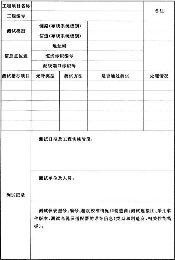 6綜合布線係統工程驗收規範GBT 50312-2016
